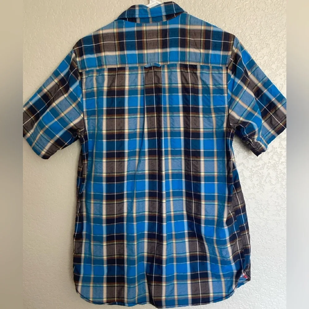 The North Face Plaid Short Sleeve Button Down Shirt – Men’s Medium